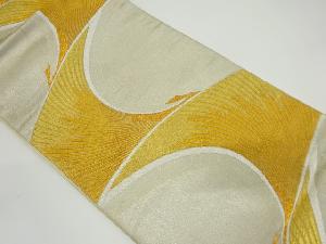 アンティーク　抽象鳥模様織り出し袋帯（材料）